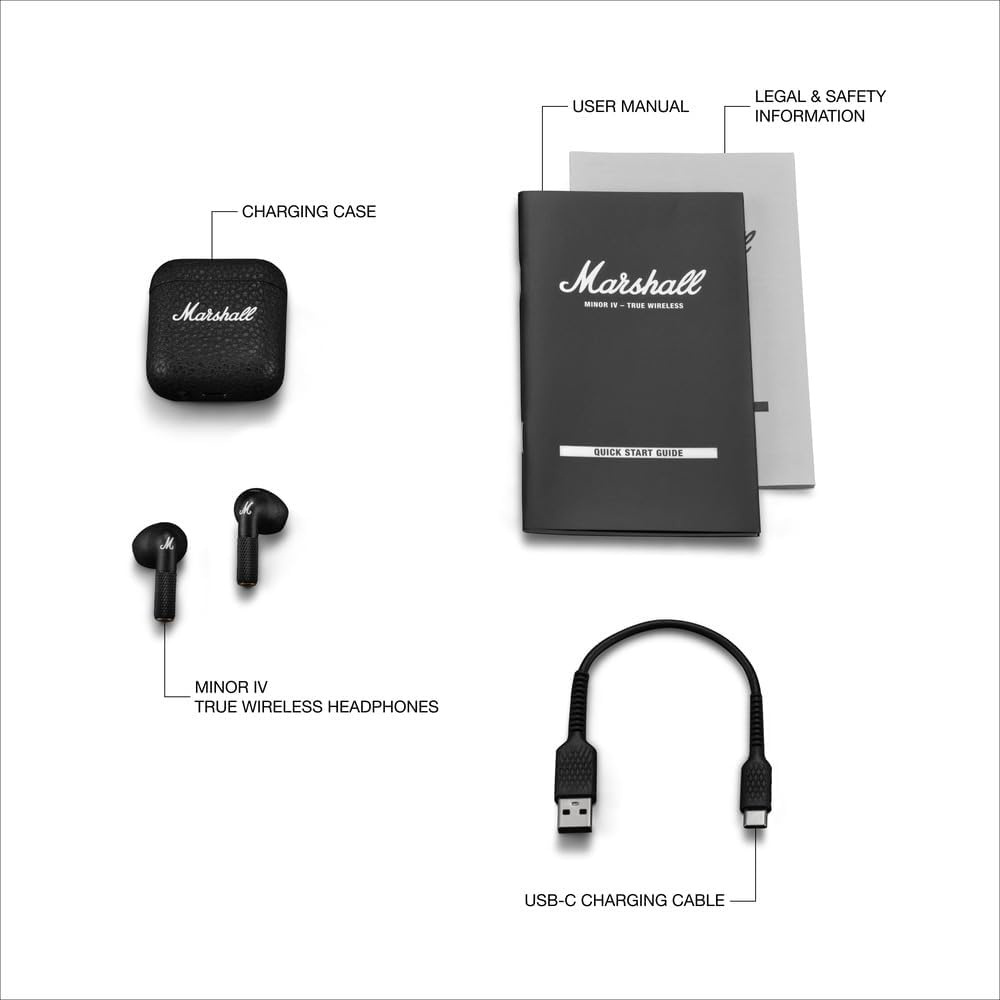 Marshall Minor IV Siyah Bluetooth Kulaklık Fiyatı, Özellikleri
